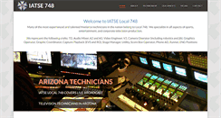 Desktop Screenshot of iatse748.com